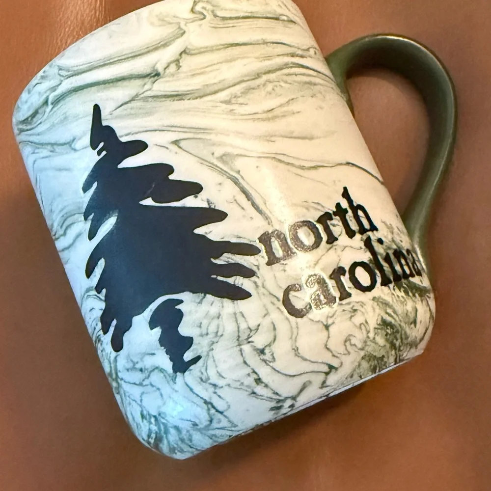 Marbled North Carolina NC Ceramic Tumbler Coffee Mug Cup